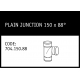 Marley Solvent Joint Plain Junction 150 x 88° Swept - 704.150.88